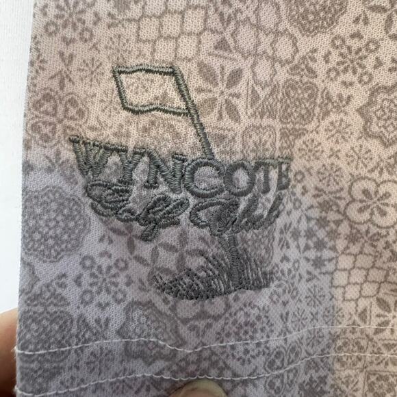 Travis Mathew Men’s Polo Shirt Medium Gray Golf Wyncote Logo Pima Cotton Blend - Picture 5 of 9